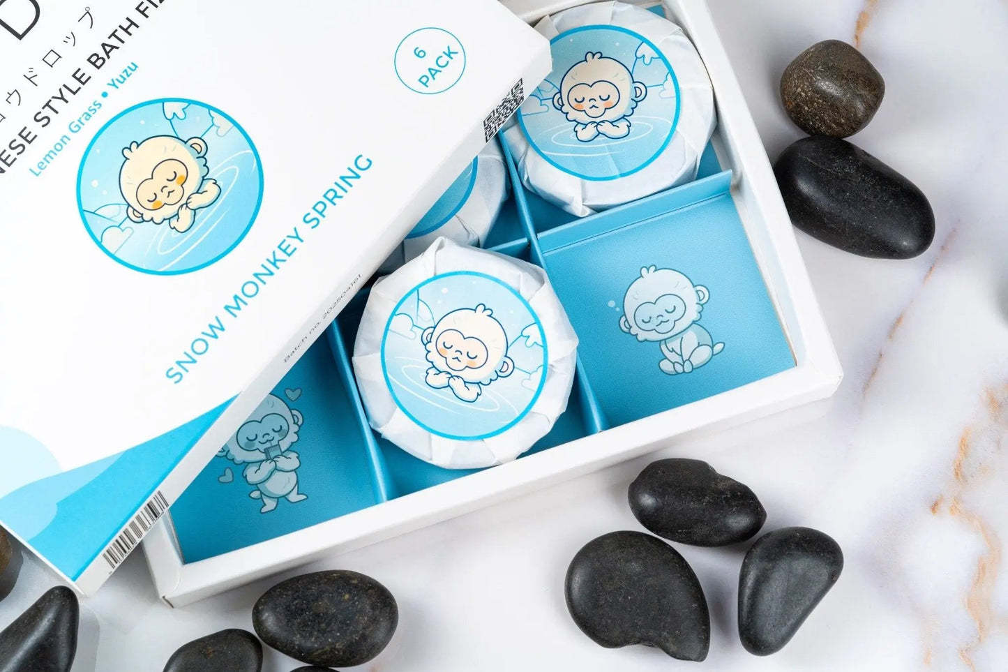 Glowdrop Snowmonkey Spring (Lemongrass) Bath Fizz 🐒