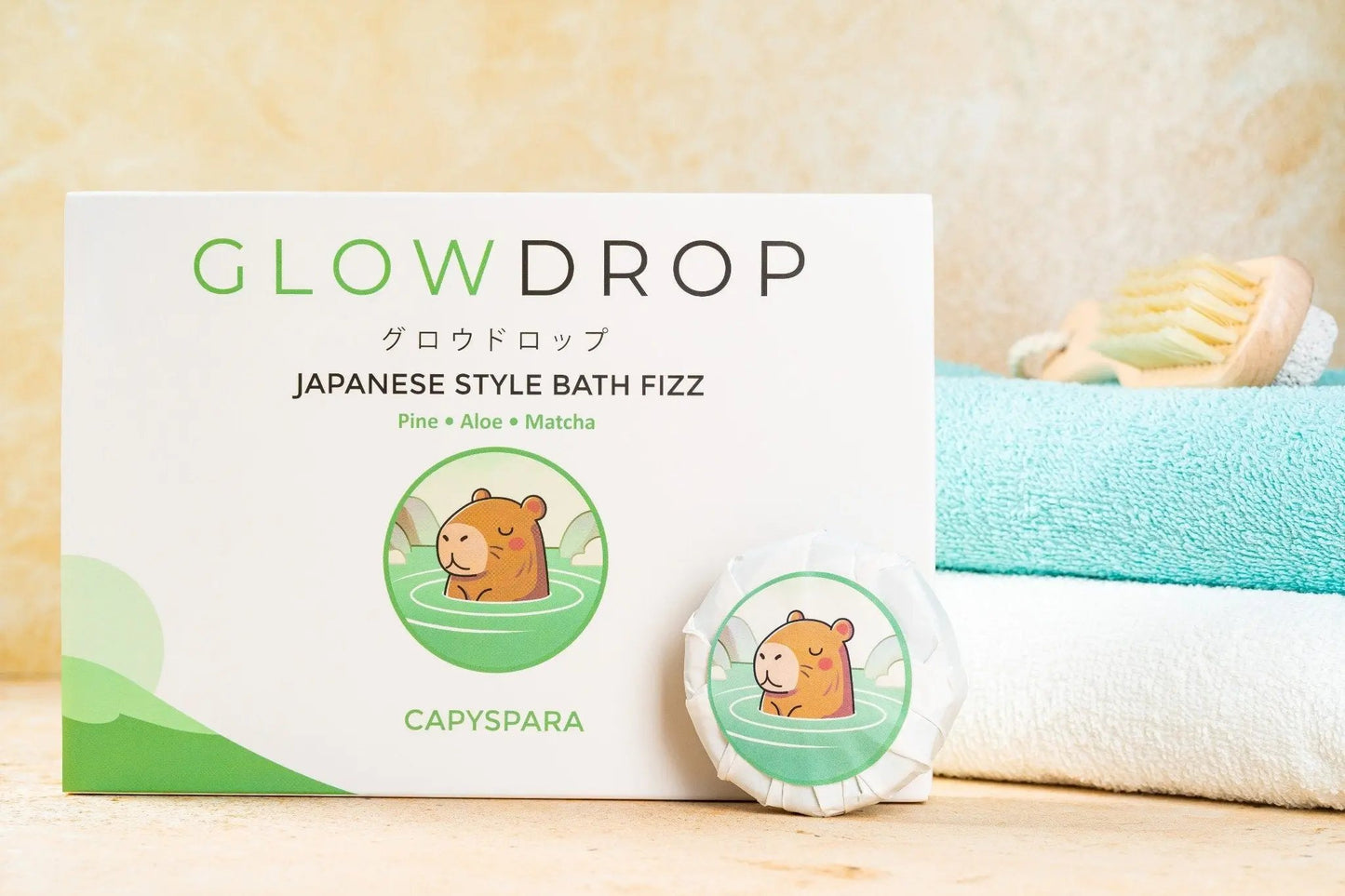 Glowdrop CapySpara Forest Pine Bath Fizz🌿