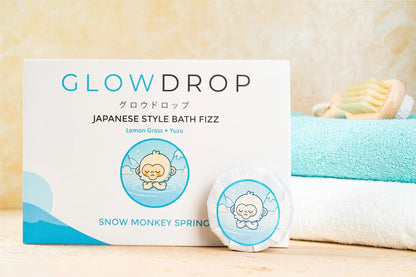 Glowdrop Snowmonkey Spring (Lemongrass) Bath Fizz 🐒