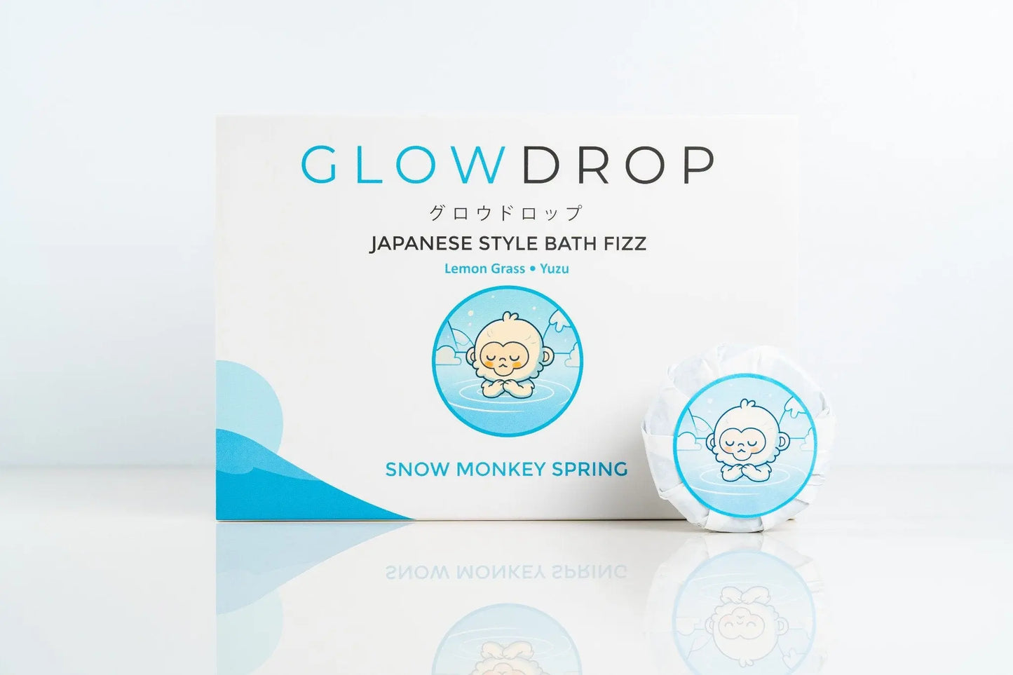 Glowdrop Snowmonkey Spring (Lemongrass) Bath Fizz 🐒