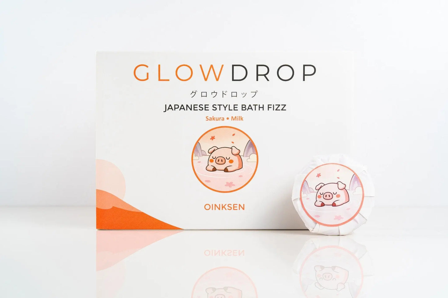 Glowdrop Oinksen Blossom (Sakura) Bath Fizz 🌸