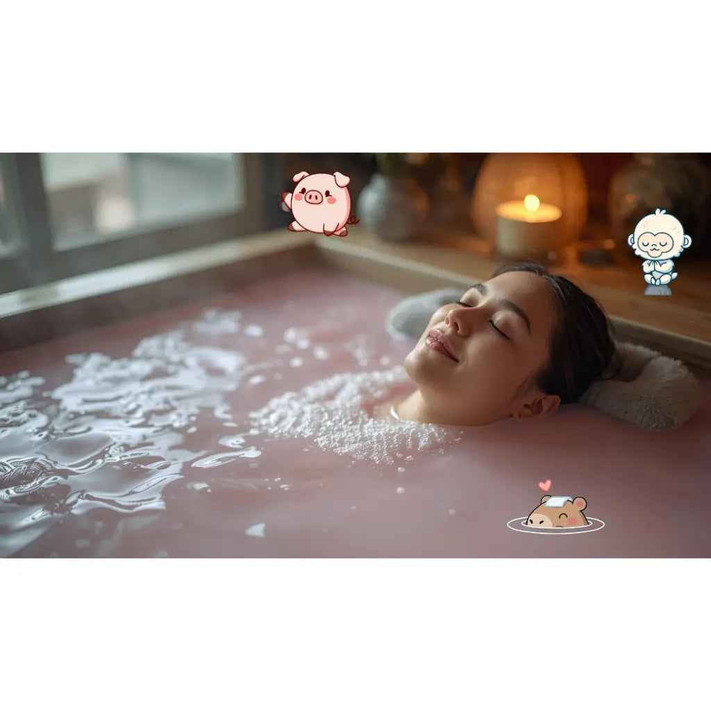 Glowdrop Oinksen Blossom (Sakura) Bath Fizz 🌸