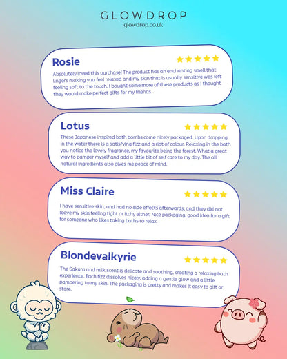 Glowdrop Mixed pack: Sakura, Lemongrass and Pine Glowdrop